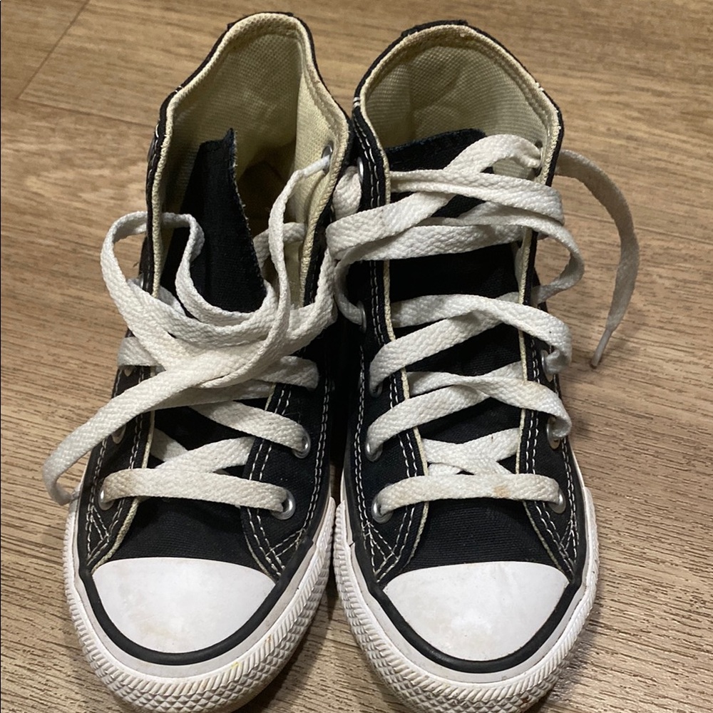 Converse Kids Black and White Sneakers